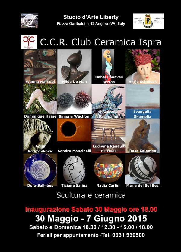 Invito mostra Club Ceramica Ispra
