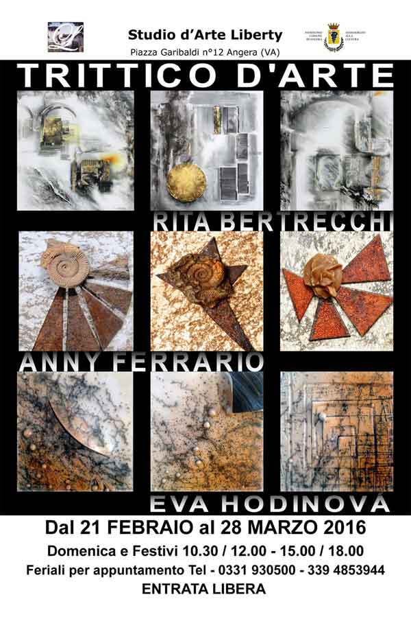 Invito mostra Bertrecchi Ferrario Hodinov&agrave;