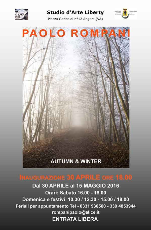 Invito mostra Paolo Rompani
