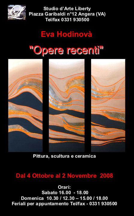 Invito mostra Eva Hodinov&agrave;