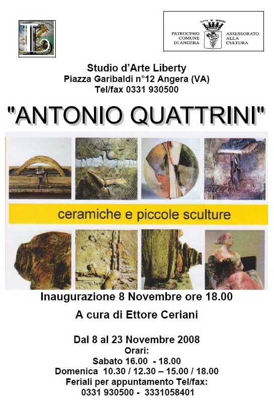 Invito mostra Antonio Quattrini