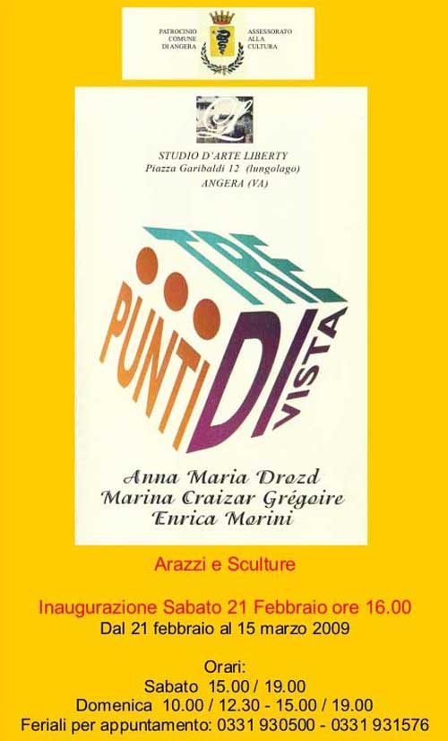 Invito mostra Tre punti di vista