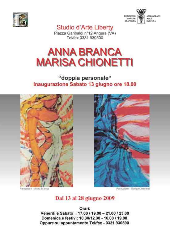 Invito mostra Branca Chionetti