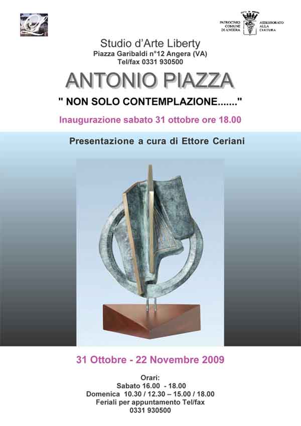 Invito mostra Antonio Piazza
