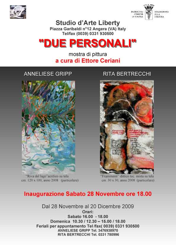 Manifesto mostra Gripp Bertrecchi