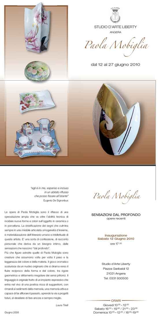 Manifesto mostra Paola Mobiglia 2