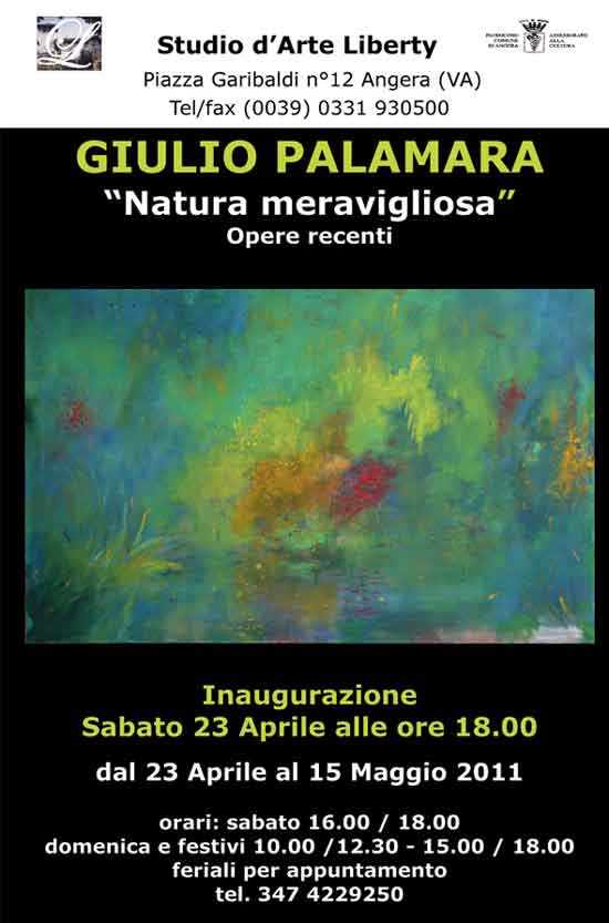 Manifesto mostra Giulio Palamara