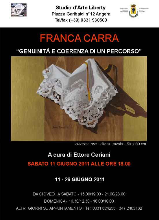 Invito mostra Franca Carra