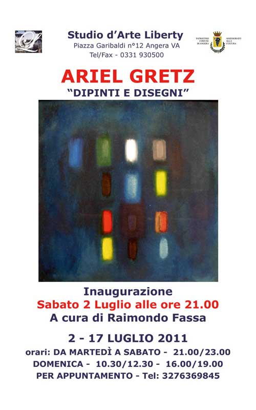 Invito mostra Ariel Gretz