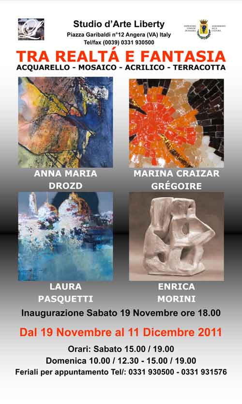 Invito mostra Fra realt&agrave; e fantasia